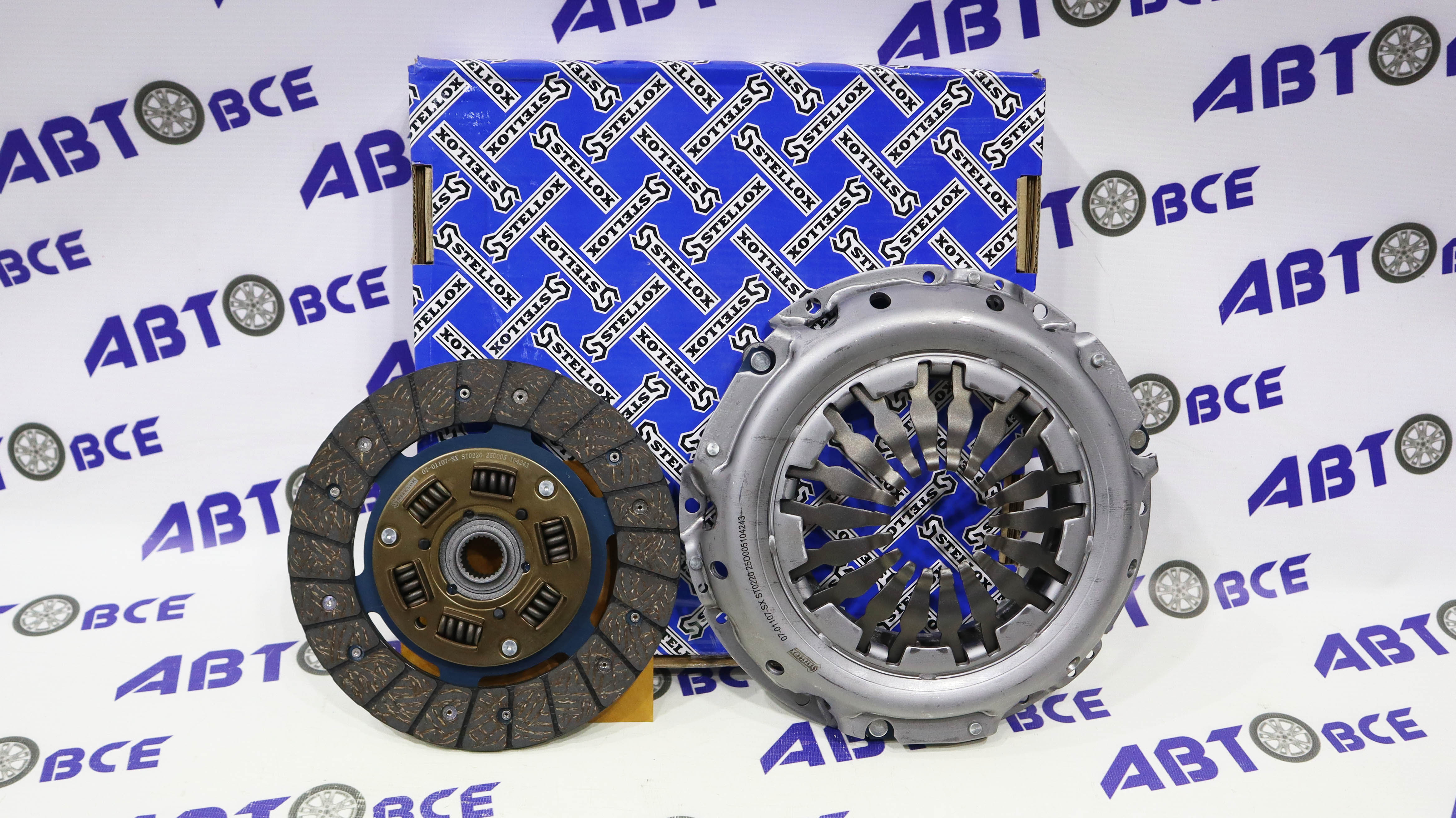 Сцепление в сборе (без выжимного) Logan,Largus1,6 16V под гидравлический выжимной STELLOX